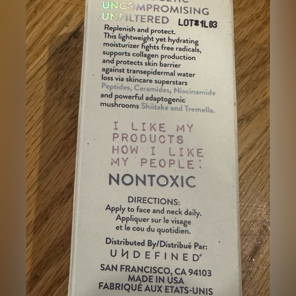 Undefined Beauty Moisturizer - Picture 3 of 3